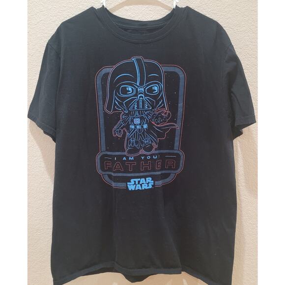 Pop Tees Black Darth Vader I Am Your Father Men's T-Shirt XL Funko Pop Star Wars - Picture 2 of 4